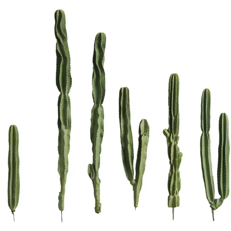 Artificial Plastic Cactus Faux Without Potted Desert Plant for Home Garden Birthday Holiday Party Shopping Mall Office Decor