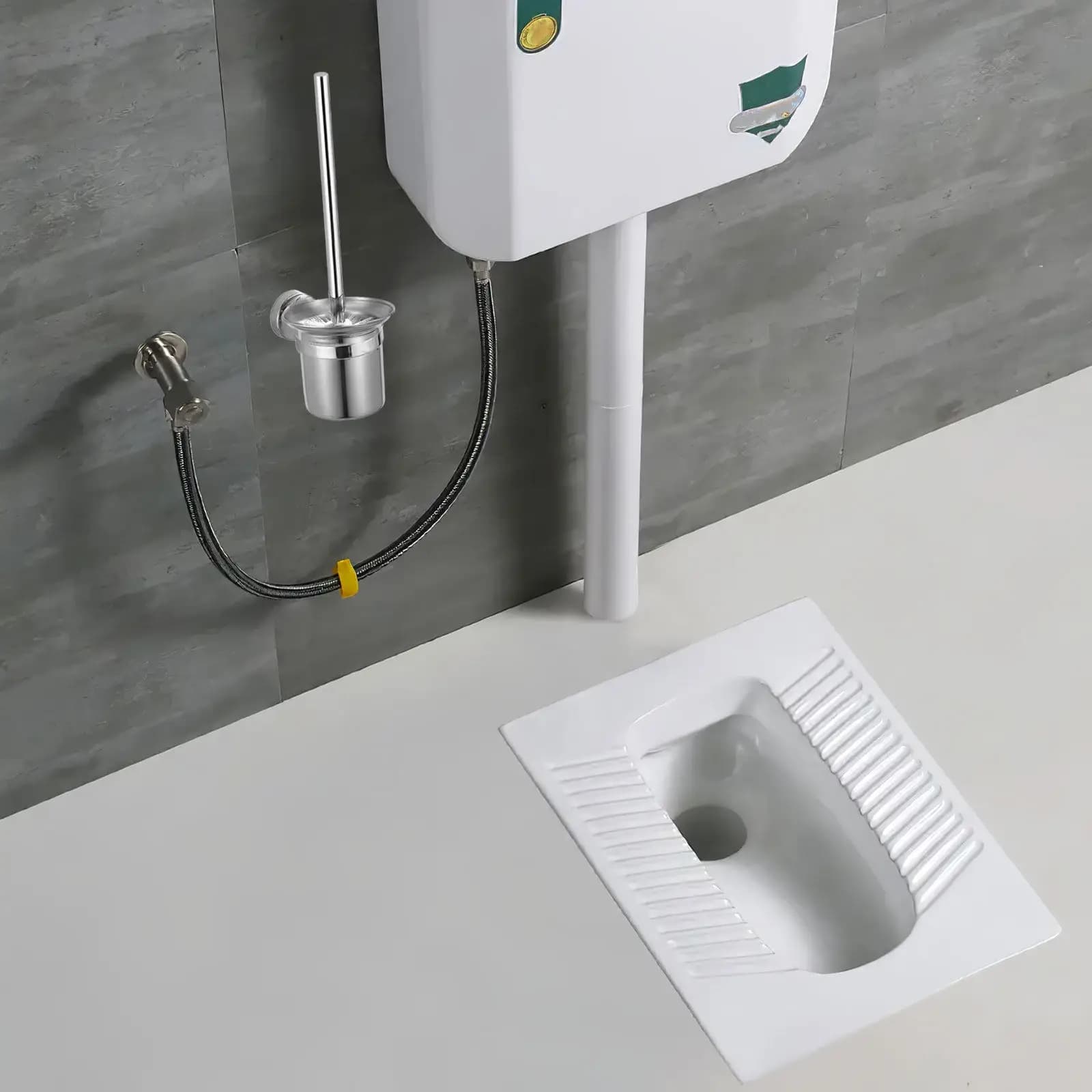 Portascopino WC in Acciaio Inossidabile, Supporto Stabile per Spazzola Igienica, Organizzatore per Hotel, Casa e Bagni Pubblici