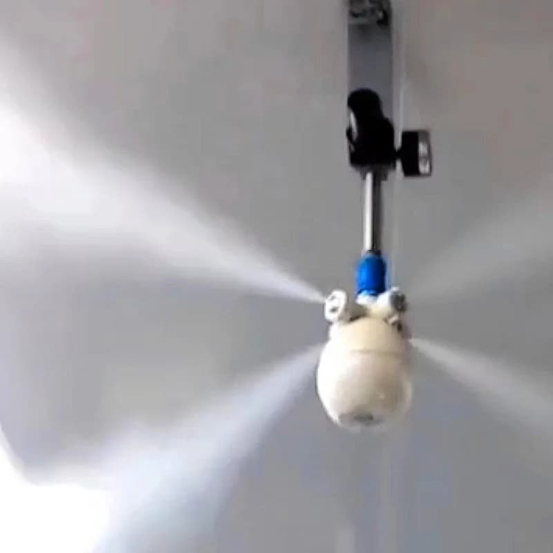 Umidificatore a nebbia secca Spruzzatore industriale Nebulizzatore per miscelazione vapori d'acqua a due fluidi Evaporativo efficiente e durevole