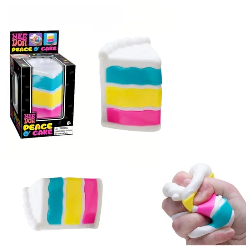 Giocattolo antistress a forma di torta, Fidget Toy sensoriale, peluche da spremere, puzzle educativo, anti-ansia, per bambini e adulti