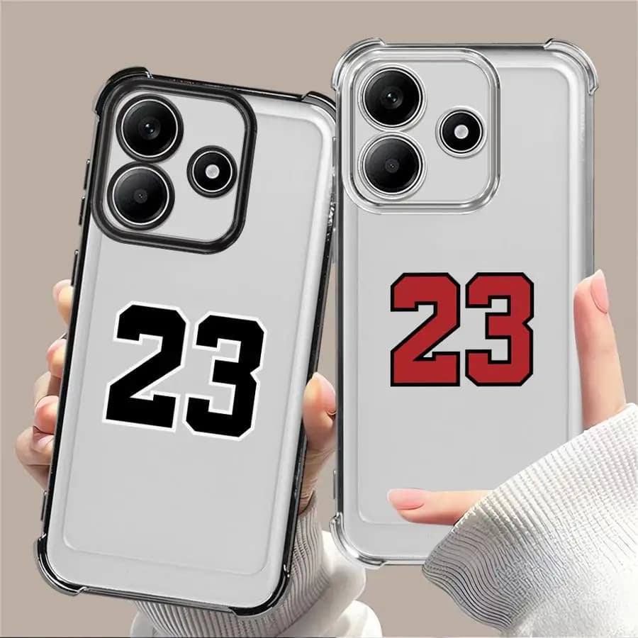 Cover per Telefono con Numero 23 di Basket per Redmi Note 14 Pro Plus 12 9 13C A3 A5 11 K80 10 Lite 11s 13