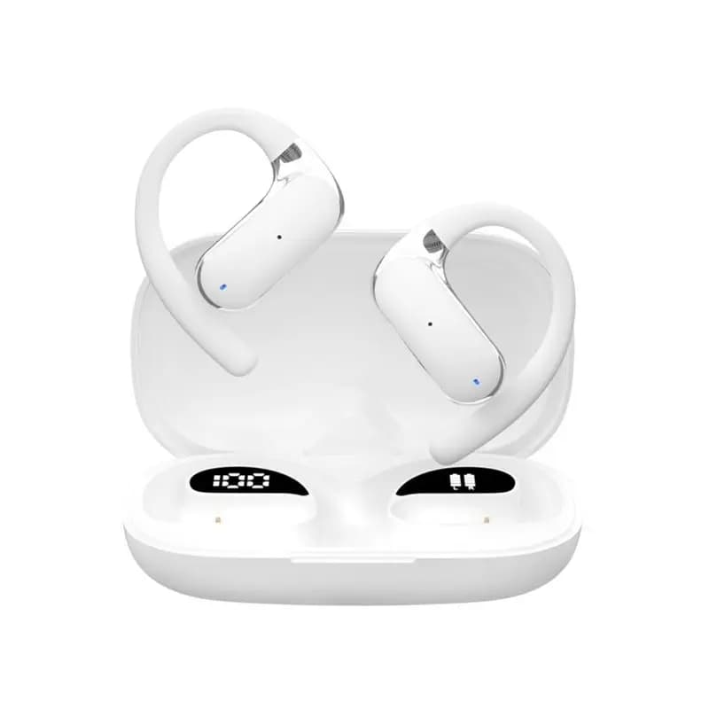 B63B-Q65 AI Smart Translation Earbuds Stereo Earphone Bluetooth Calling Wireless Headset HD Vocie Voice Headphones White