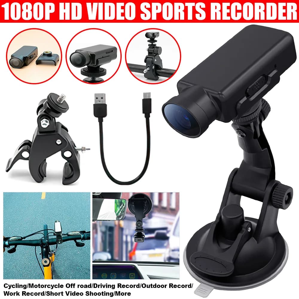 Camera for helmet with video recording mini sports video camera DV HD 1080P for bike driving recorder