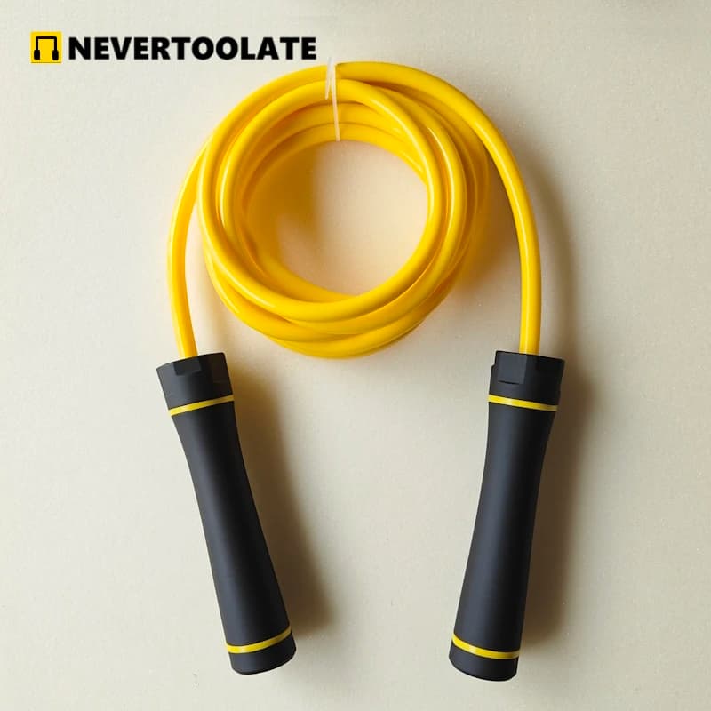 HEAVY 460 grams 1 pounds 10 mm diameter PVC SHORE HARDNESS 70A fitness jump rope HIIT 3-meter adjustable jump rope