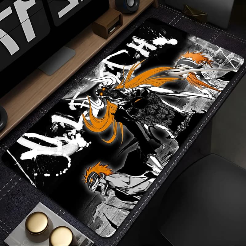 Exciting design mouse mat, PC desk mat, office game mat, B-bleach keyboard mat, gaming accessories with reinforced edge