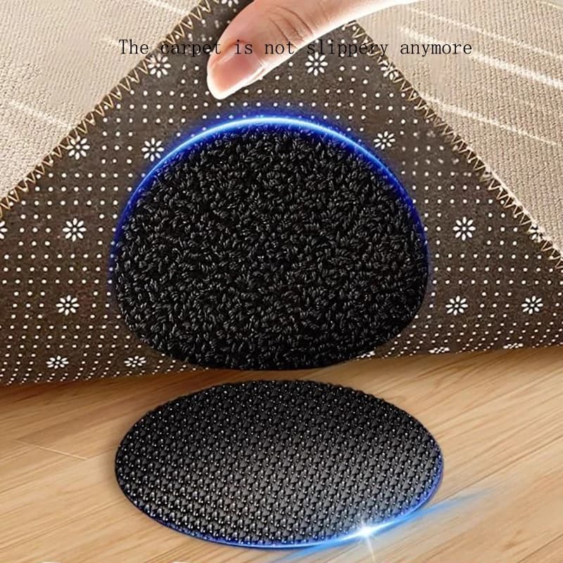 Nastro adesivo antiscivolo per tappetini, nastro autoadesivo per moquette, senza residui di adesivo, senza segni, nastro biadesivo tipo Velcro