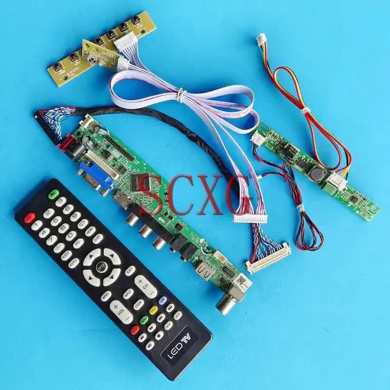TV Analog Display Matrix Controller Board Fit LTM270HT03 M270HAN01.0 LVDS 30 Pin 1920*1080 VGA AV USB RF 27" Kit HDMI-Compatible