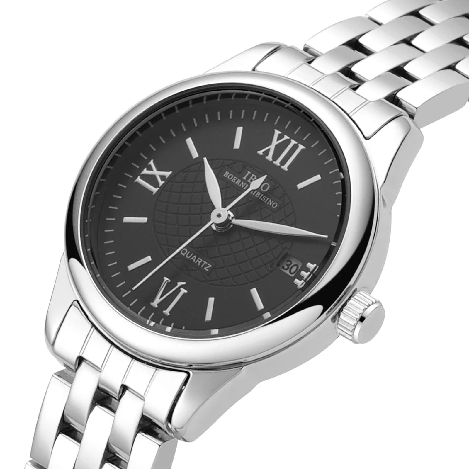 IBSO 2026 New Women's Watch with Quartz Movement, Calendar Function, Classical Style, Stainless Steel Strap, Elegant Women's Watch