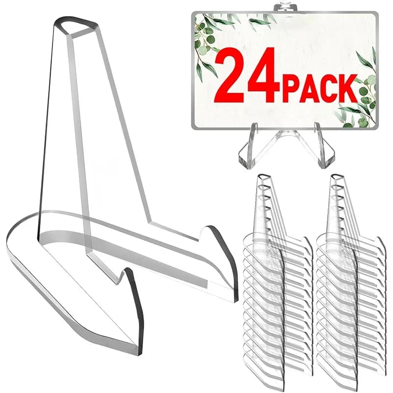 Mini stand for triangular display for transparent acrylic coins, small business card stand, medal holder