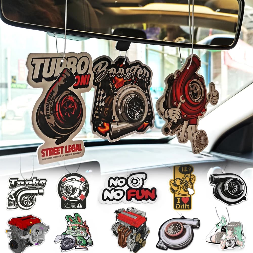 New JDM Deodorant for Auto Hanging Back View Solid Paper Diffuser Interior Accessories Fragrance Pendant Mirror Auto for Turbo