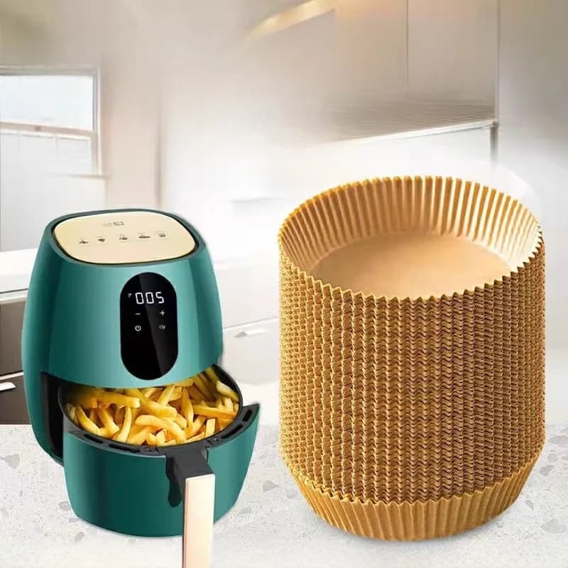 Air Fryer Special Use Oil Absorbing Paper round Baking Tray Disposable BBQ Cooking French Fries Oven Baking Paper Kitchen Tool