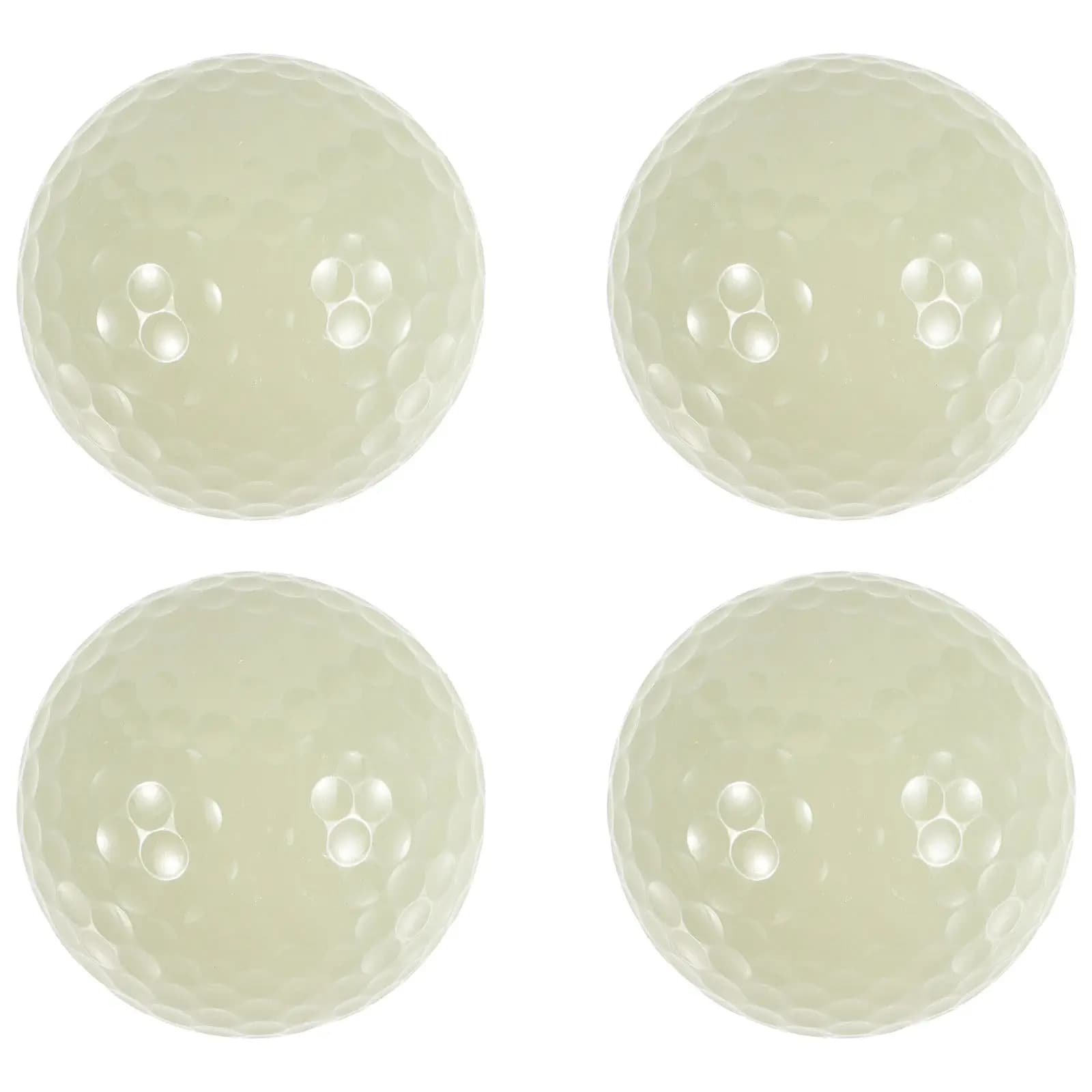 4 palline da golf luminose notturne che si illuminano al buio, palline da allenamento in gomma riutilizzabili, forniture da golf fluorescenti, palline da golf che si illuminano al buio