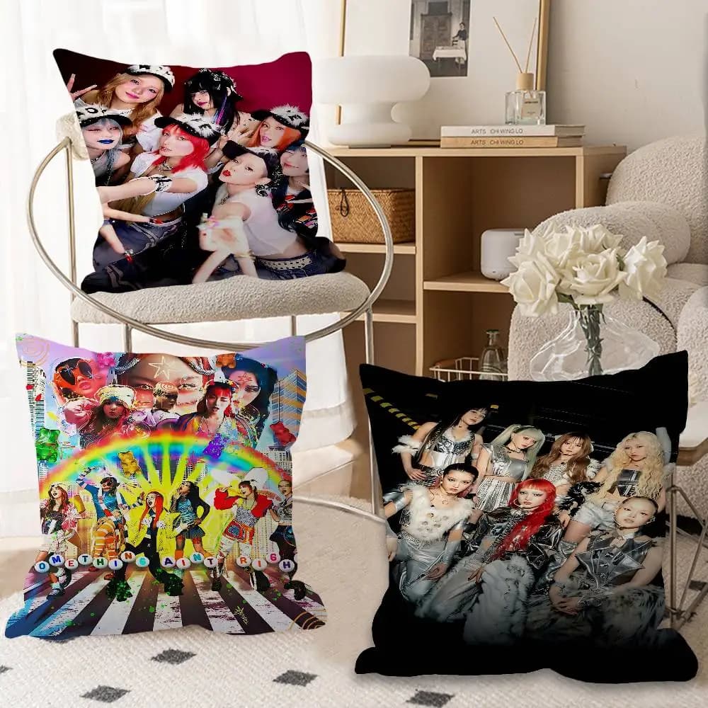 Kpop XG Group Cushion Cover Pillowcase Upholstery Sofa Throw Pillow Home Decor Pillowcas