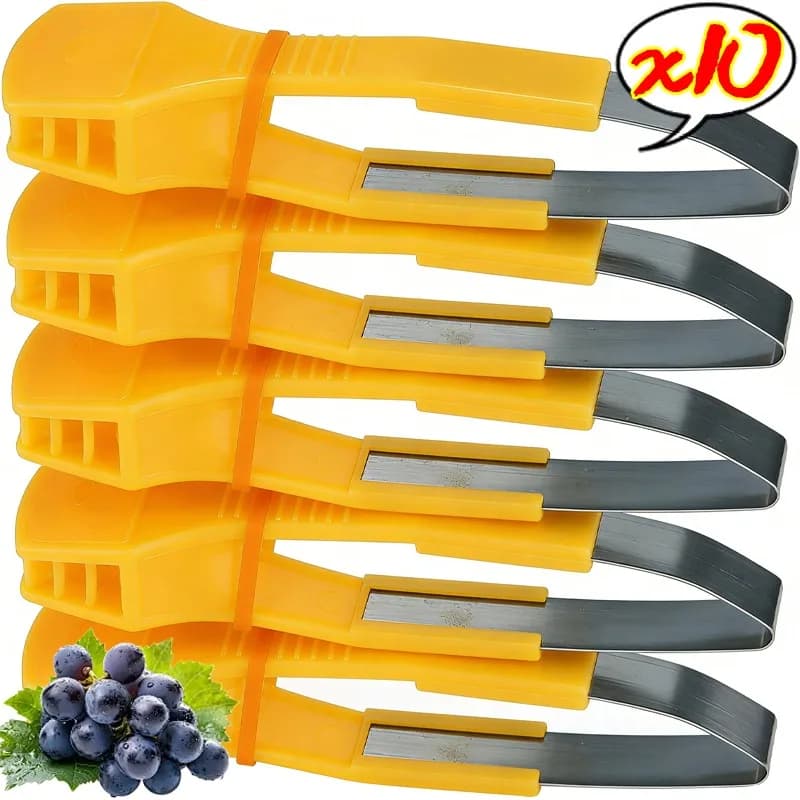 1/10 Pezzi Pettine in Plastica per Boccioli di Vite, Pettine Manuale per Sottopianti di Viti, Strumenti di Potatura Precisa, Clip per Potatura di Frutta e Verdura per Giardino Domestico