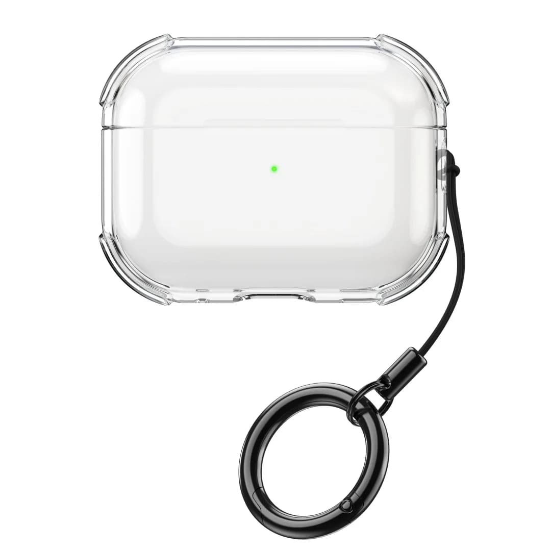 Custodia Trasparente in TPU per AirPods Pro 3 2025, Cover Antiurto per Auricolari AirPods Pro3 4 4a Gen Pro2 con Laccetto