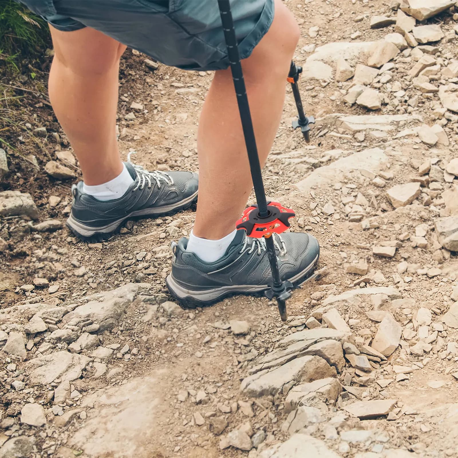 Snowflake Anti-slip Toes for Trekking Sticks, Easy to Install, Hiking and Ski Stick Spare Parts