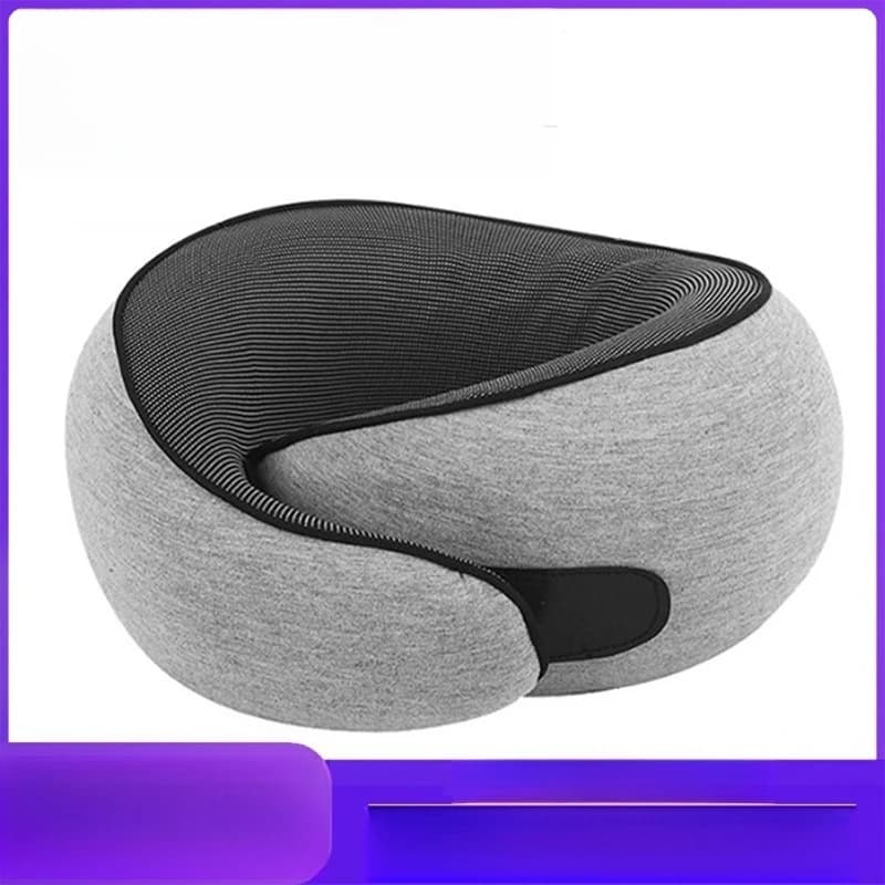 Cuscino a U per Protezione del Collo in Memory Foam a Lento Ritorno, Cuscino Portatile per Viaggi in Aereo