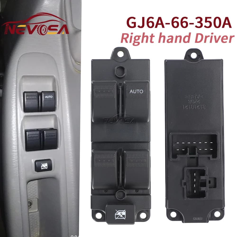 Per Mazda Demio DW 2000 2001 2002 Per FAW Besturn B50 2012 Finestra di Potere Interruttore di Controllo Principali Interruttori GJ6A-66-350 L120-66-350