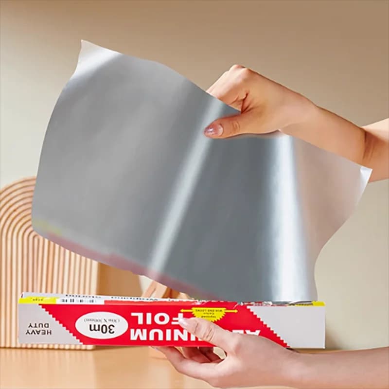 1 787.4 inch disposable aluminum sheet roll, disposable coatings for air fryer. Waterproof and grease resistant oven paper