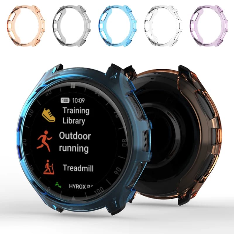 Custodia Protettiva in TPU per Smartwatch Amazfit Cheetah 2 Pro, Cover Trasparente in Silicone Morbido, Protezione Bumper per 2 Pro, Accessori