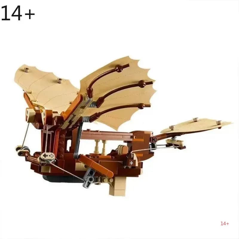 Kit di Costruzione della Macchina Volante di Leonardo Da Vinci, Giocattolo Educativo DIY, Set Regalo Creativo per Bambini, Modello da Assemblare