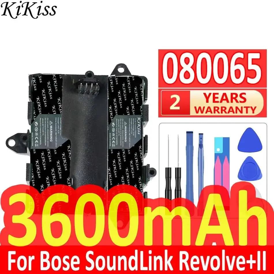 For Bose Soundlink Revolve+ II 2 080061 829049-0210 Durable Bluetooth Speaker Battery 080065 Stable 3600mAh
