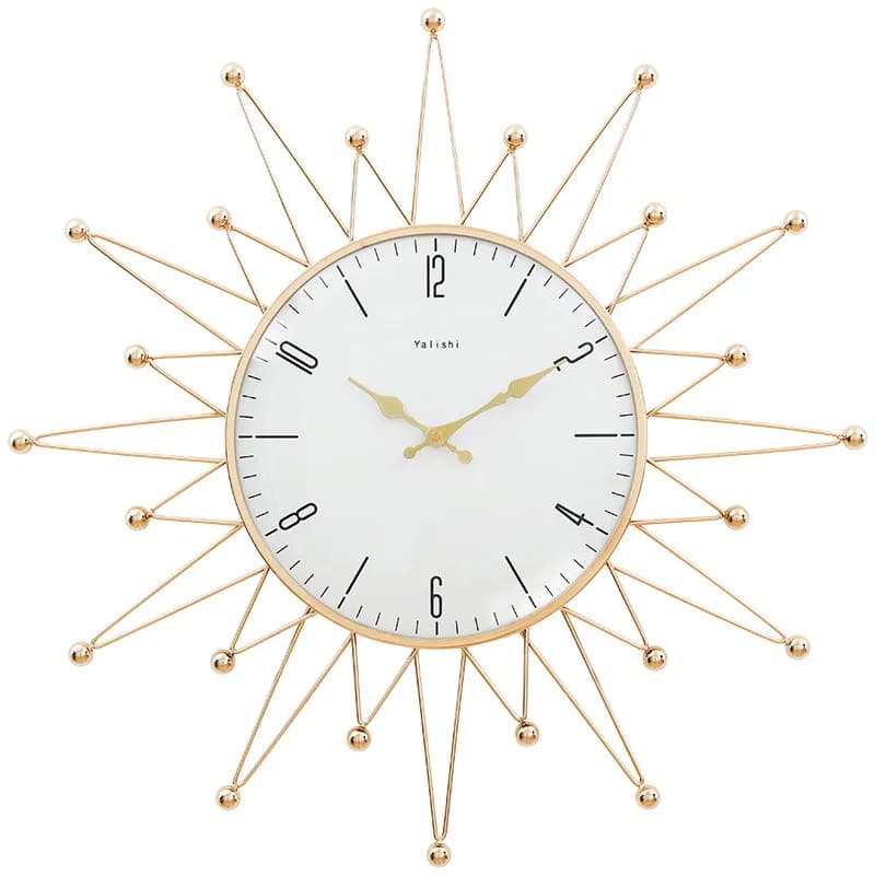 Simple wall clock, silent clock wall in living room decoration