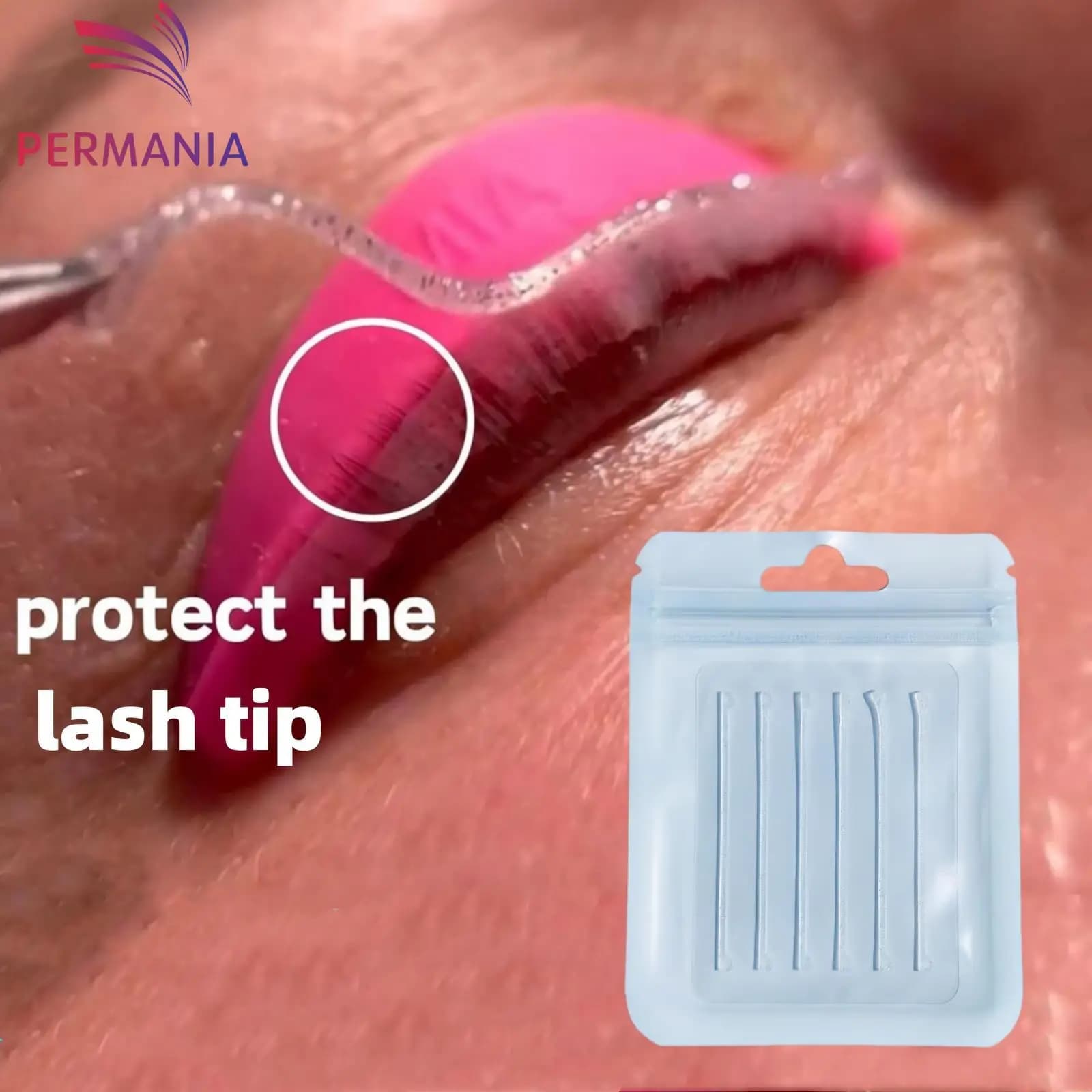 PERMANY Silicone Tape Reusable Eyelashes Perm Lash Lift Tape String Rollers for lamination eyelashes Compensator Makeup Tool