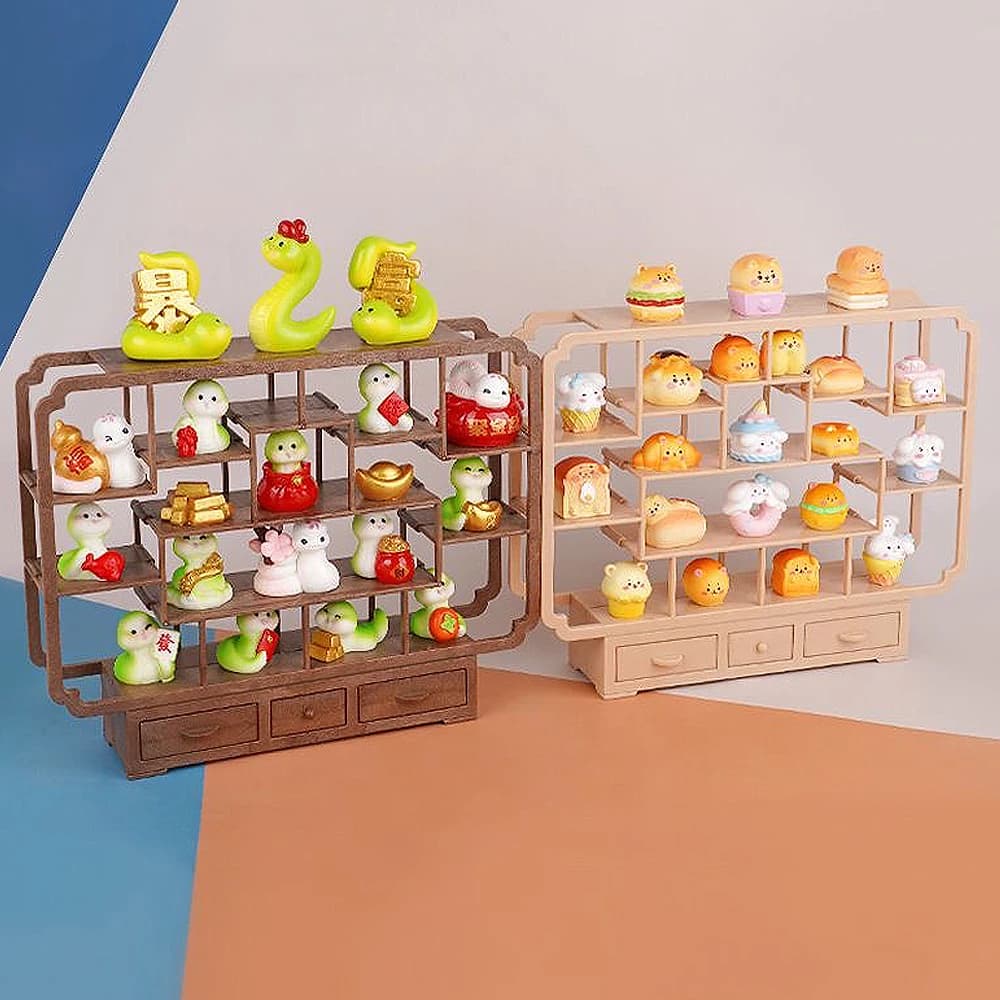 1/12 Miniature furniture for doll house Bogu Vacuum shelf Mini storage rack Model toy Decoration scene DIY Accessories