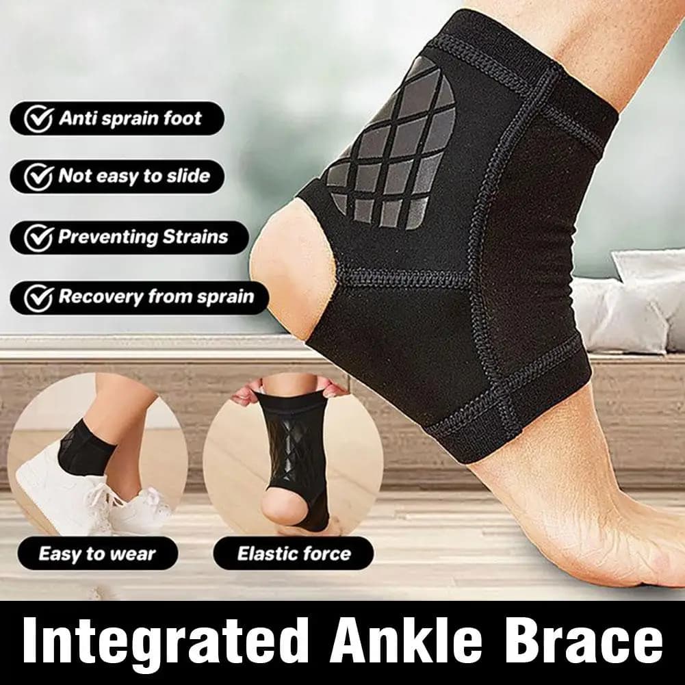 Avvolgimento di supporto per tutore per caviglia a compressione per fitness, corsa, sport all'aria aperta - può essere indossato con le scarpe