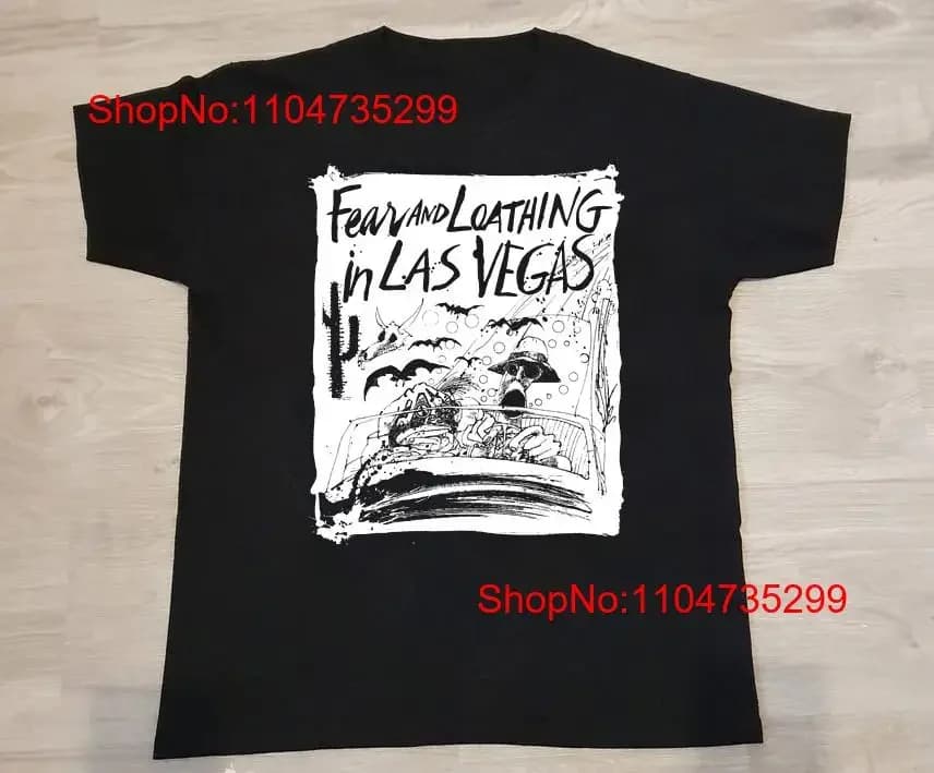 Paura e sfregamenti a Las Vegas T Shirt per S 5XL NE273 vintage Grafica lavata allungata Moda elegante Morbido e traspirante Unisex