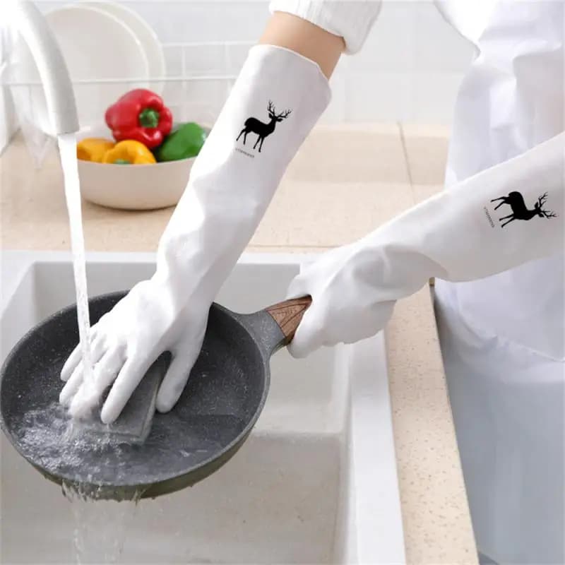 Guanti per lavastoviglie ergonomici facili da pulire materiale per la pulizia efficace sicurezza guanti da cucina durevoli e di lunga durata guanti in gomma