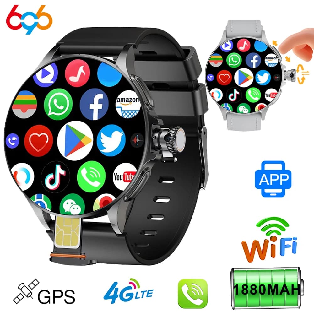 4G + 32G ROM Android Astuto Della Vigilanza Degli Uomini GPS HD Macchina Fotografica NFC 4G SIM Card Smartwatch Donne WIFI Senza Fili Veloce Accesso Alla Internet Videochiamata