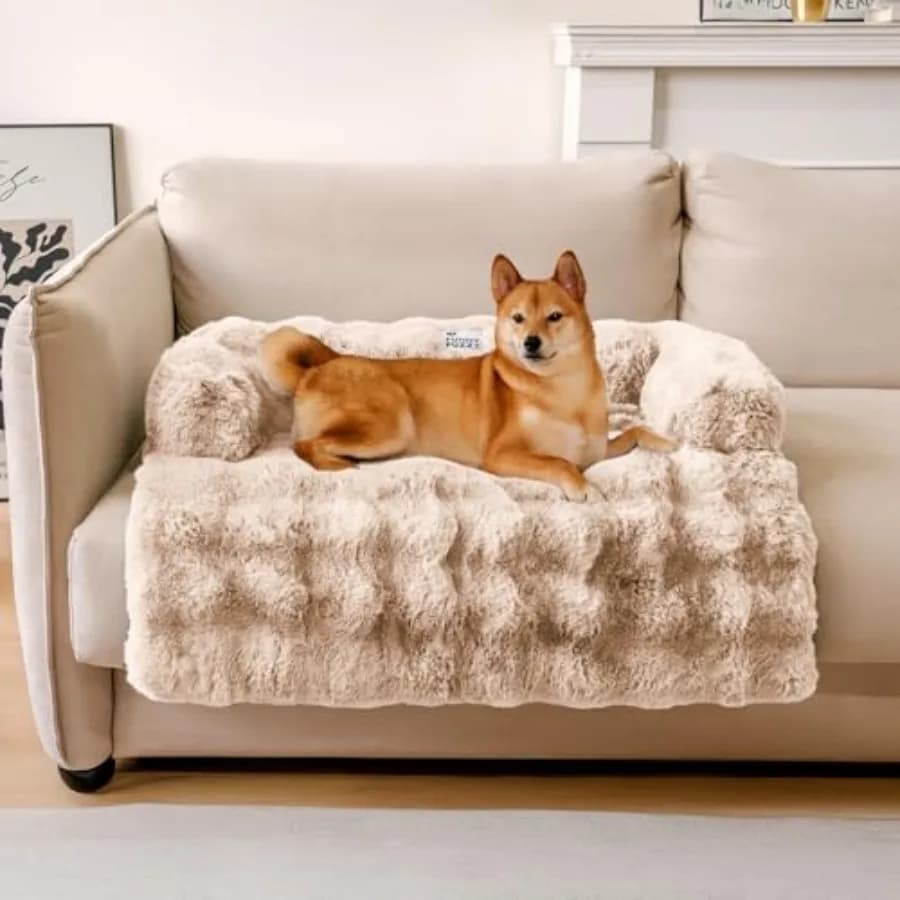 Copridivano Morbido e Soffice per Animali Domestici, Lavabile, Protettore per Divano, Tappetino per Cani e Gatti 33,45 × 28,35 × 5,51 pollici