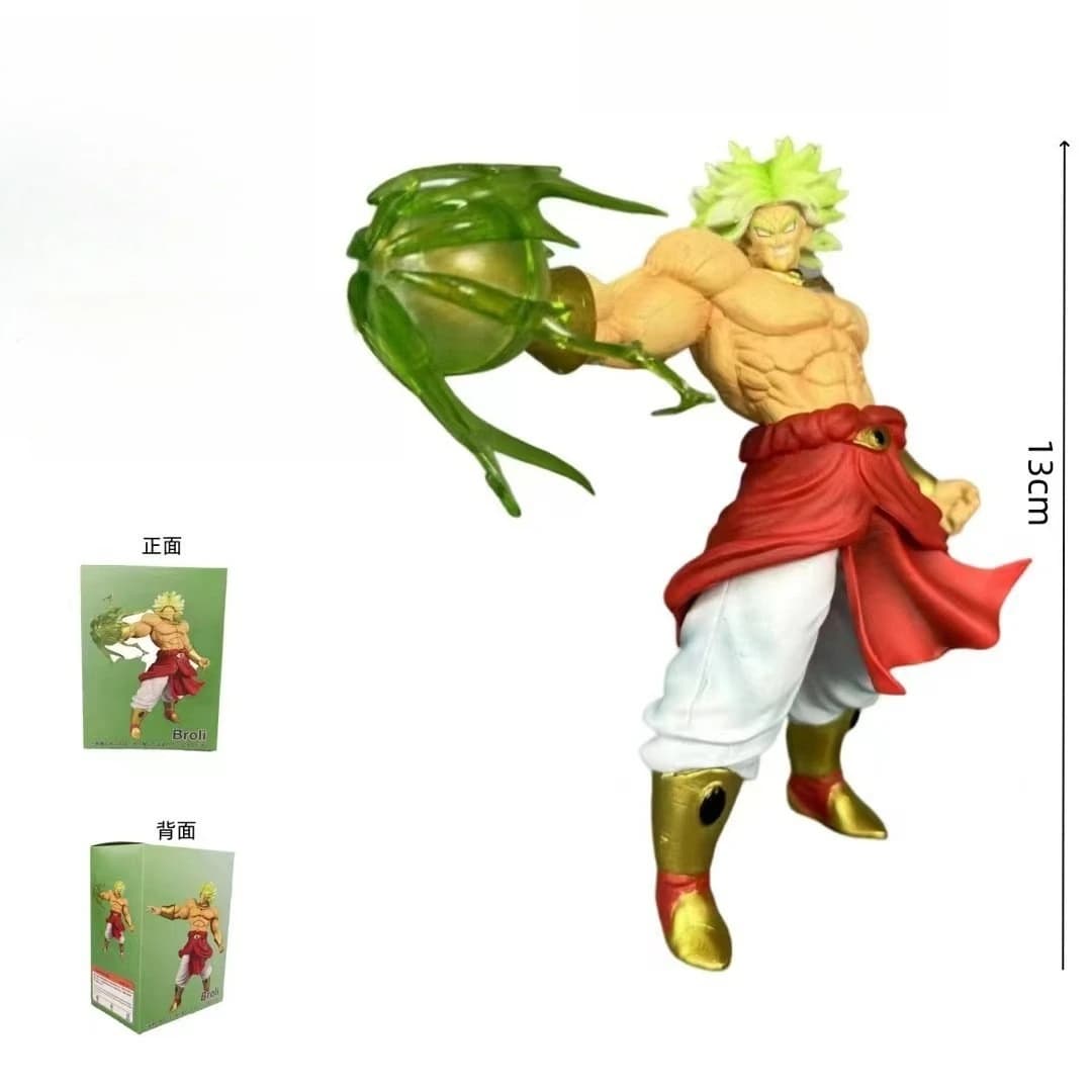 Figura di Dragon Ball Z, Broly Super Saiyan vs Goku, Action Figure in PVC, Modellino da Collezione, Regalo, 15cm/5.9in