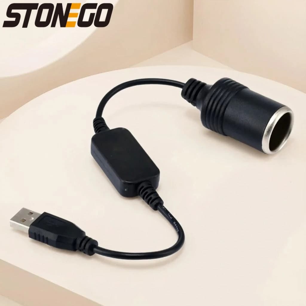 USB Charger Adapter for Auto 12V 8W, Male USB Converter for Female 5V 2.1A cigarette lighter