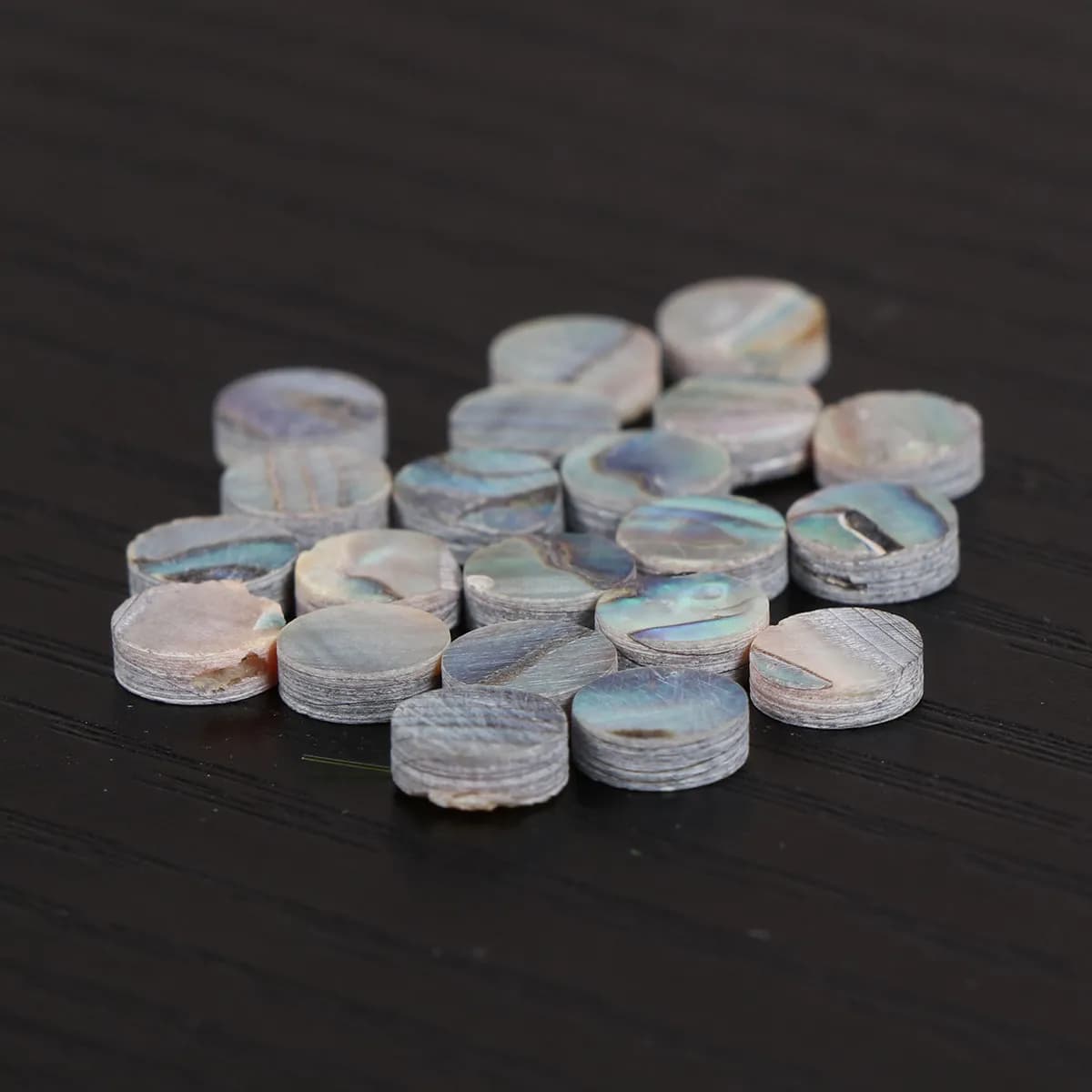 20 Pezzi di Punti Decorativi in Conchiglia di Abalone da 6mm per Tastiere di Chitarre e Ukulele, Marcatori per Strumenti Musicali