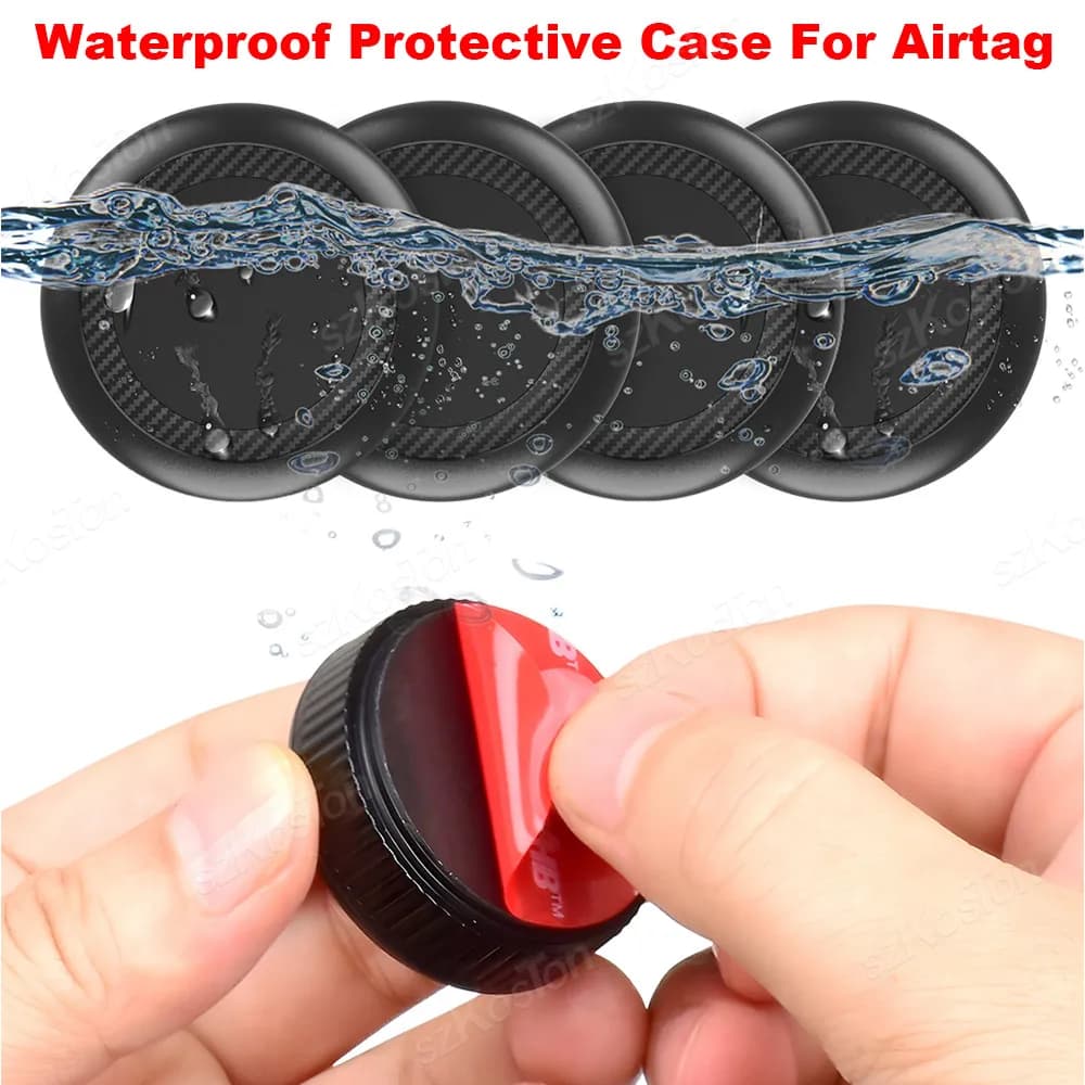 Airtag waterproof protective case with sticker for Apple Air tag for car luggage with remote drone camera TV for bike