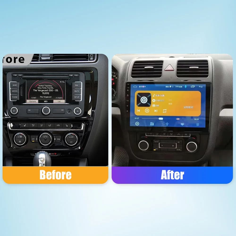Android Autoradio Lettore Multimediale Per VW SAGITAR 2011-2019 2Din Navigazione GPS Carplay Android Auto Autoradio BT WIFI 4G Stere