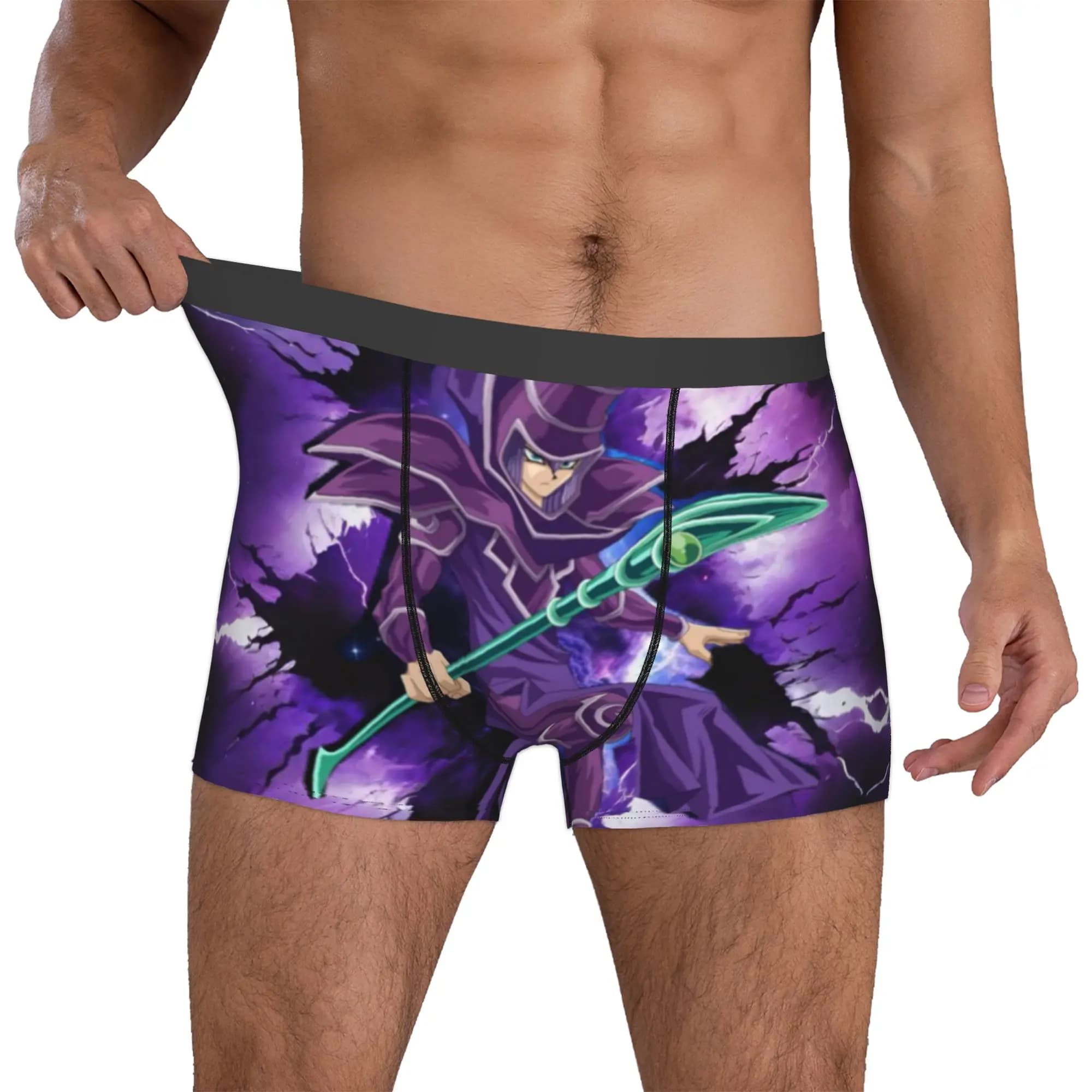 Y-Yus Gi O-Ohs Boxers Shorts Mens Japan Anime Card Game Manga Briefs Underwear Funny Underpants