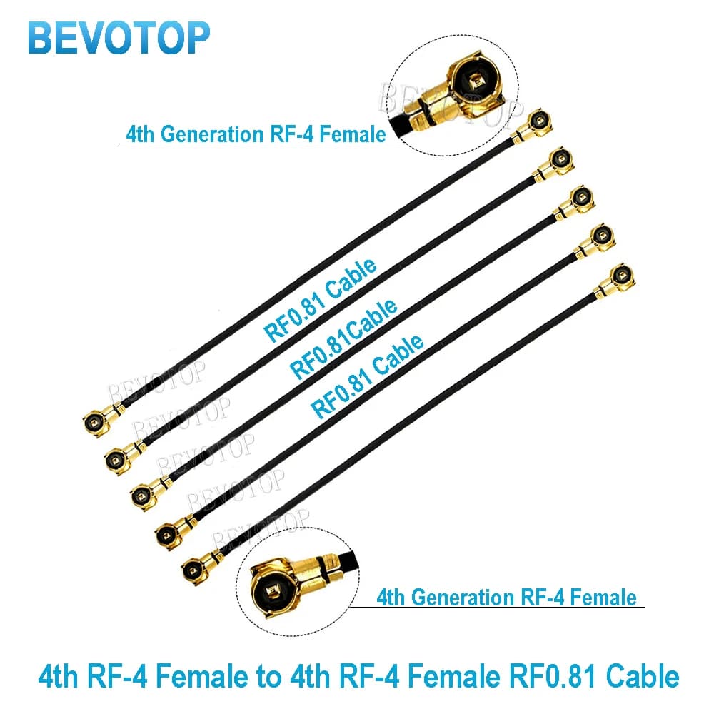 10PCS MHF-4 Female to MHF-4 Female Jack RF0.81 Cable GSM GPRS 3G WIFI Modem Antenna Extension Jumper Cable