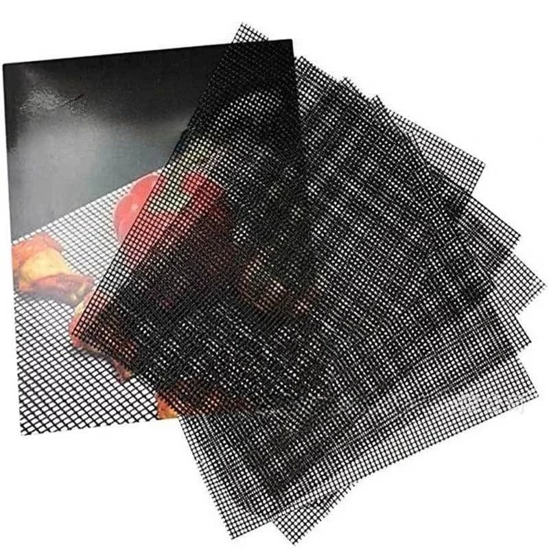 Mesh Grill Mats - Set of 5,Non Stick BBQ Grill Mats,Reusable Grilling Mats, Easy To Clean - Works on Gas, Charcoal, Pellet Grill
