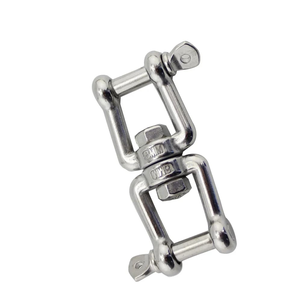 Stainless Steel 304 Jaw And Jaw Anchor Chain Swivel Connecter Polished For Marine Boat Accessories