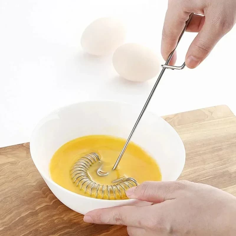 1PC in acciaio inossidabile primavera frullino per le uova frullatore per salsa mini frusta montalatte schiumatore strumenti di cottura creativi accessori da cucina