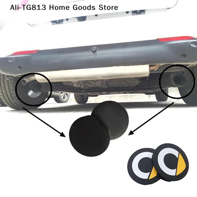 [TG813] 2 Pezzi Copri Terminale di Scarico Impermeabile Antiruggine per Smart 450 451 453 Fortwo Forfour W451 W453