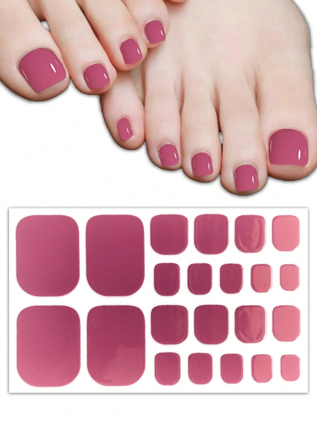 22 adesivi per unghie dei piedi e 1 lima per piedi, adesivi per nail art per ragazze adolescenti, decorazioni complete per unghie, adesivi autoadesivi per unghie, adatti per donne e ragazze, decorazioni per manicure fai da te, adesivi regolari per unghie, accessori per unghie