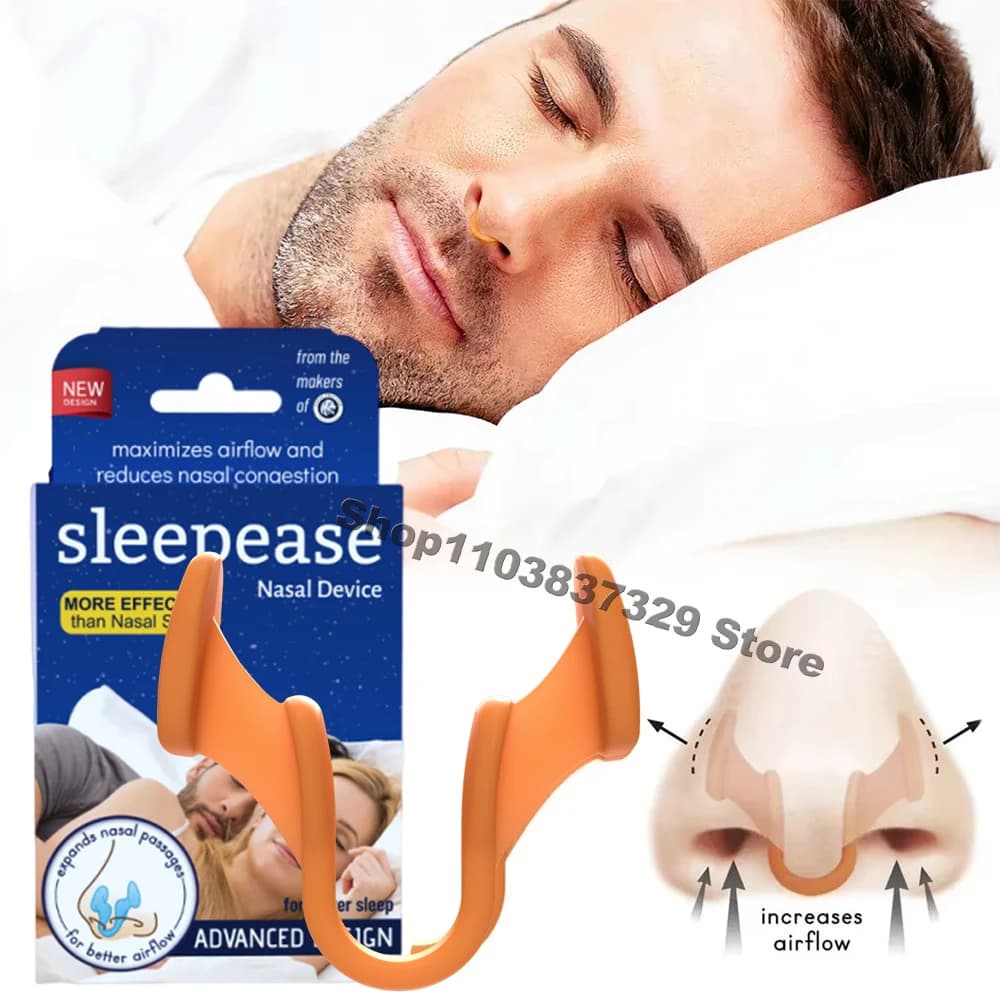 Silicone nasal dilator for sleeping, 3 pieces: improves sleep quality and anti-russation, pure physical anti-russation solution