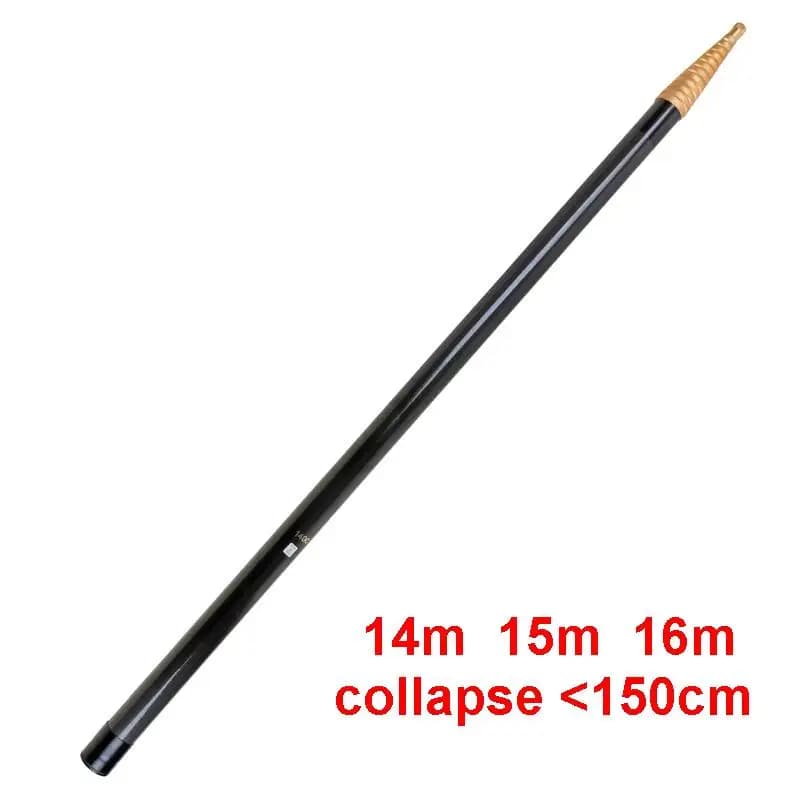 ZZ243 14m 15m 16m Rete da pesca Canna in fibra di carbonio Betel Areca Nut Canna da raccolta frutta Collpase Lunghezza 147 cm