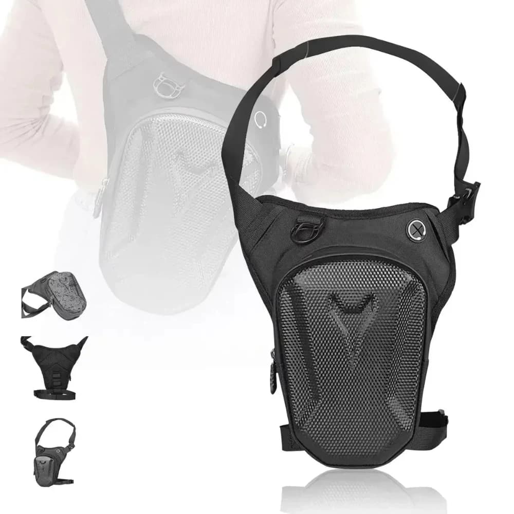 1PC Black Motorcycle Leg Bag Waterproof Bike Bag Bicycle Bag Shoulder Bag Motorcycle Equipment