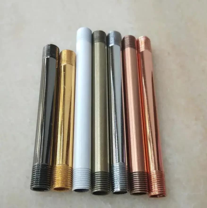M10 Lamp Base Connection Tube Wall Lamp M12 M16 Lamp Tooth Tube M10 Thread Pipe Tube Led Chandeliers Pendant Light Crystal Light